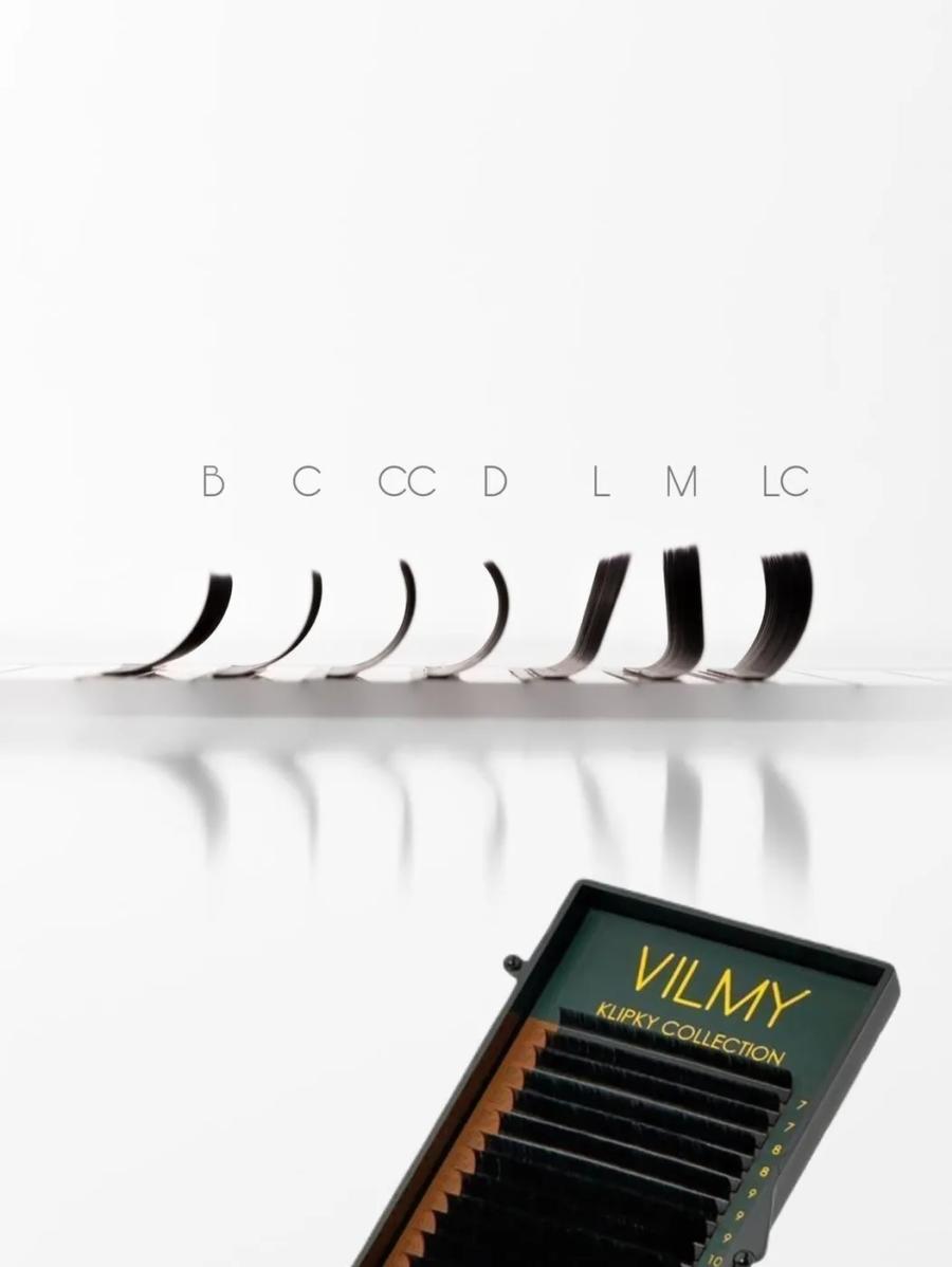 Ресницы Vilmy Klipky Black 20 линий mix C 0.07 (5-12 мм) — 2