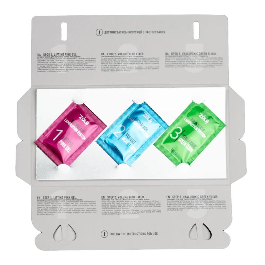 ZOLA Color Lab Lamination Kit 3 x 1 ml — 2